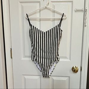 NWT - Summersalt Striped One Piece Bathing Suit